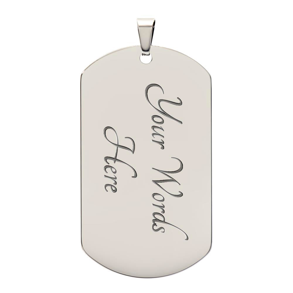 Inspirational - My God's Not Dead - Dog Tag Necklace - The Shoppers Outlet