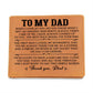 Graphic Leather Wallet - Dad - Thank You - The Shoppers Outlet