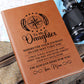 Graphic Leather Journal - Wherever Your Journey In Life May Take You - Love Mom - The Shoppers Outlet