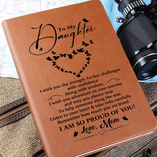 Graphic Leather Journal - Daughter - I Am So Proud Of You - The Shoppers Outlet