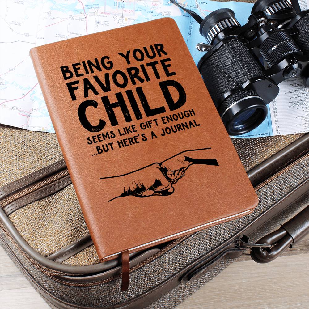 Graphic Leather Journal - Dad - Being Your Favorite Child - The Shoppers Outlet