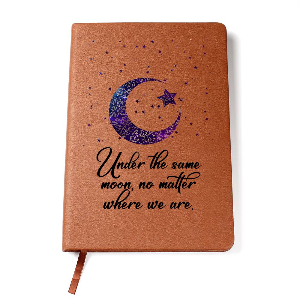 Graphic Leather Journal - Under The Same Moon - The Shoppers Outlet