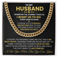 Husband - Gift For Husband - Wherever The Journey Takes Us - Cuban Link Chain Necklaces - The Shoppers Outlet