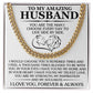 Husband - Gift For Husband - You Are The Man I Choose Every Day - Cuban Link Chain Necklaces - The Shoppers Outlet