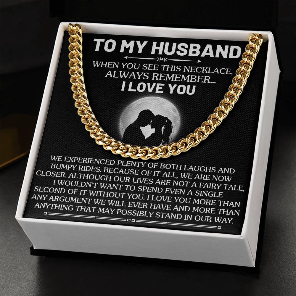 Husband - When You See This Necklace - Cuban Link Chain Necklaces - The Shoppers Outlet