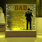 Dad - For All The Times That A Forgot To Thank You - Square Acrylic Plaque - The Shoppers Outlet