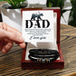 Dad - When Someone Asks Me What I Want To Be - Men's Love You Forever Bracelet - The Shoppers Outlet