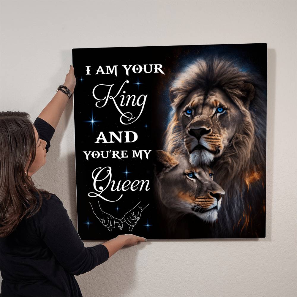 Romance - I Am Your King And You're My Queen - High Gloss Metal Art Prints - The Shoppers Outlet