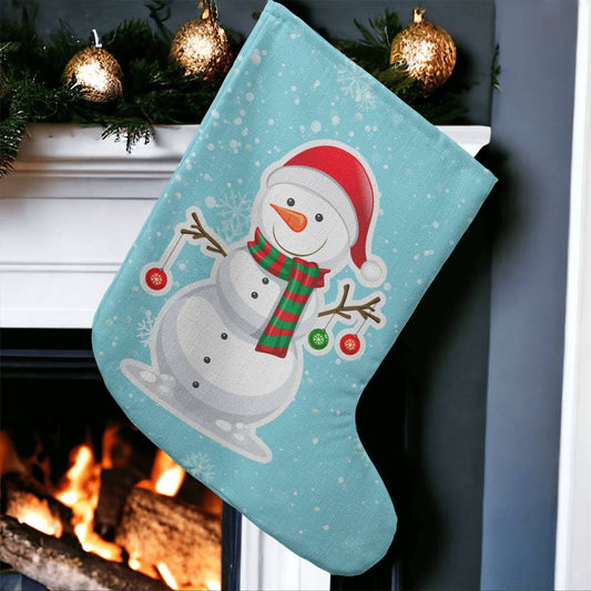 Holiday Stocking - Snowman - Giant Holiday Stocking - The Shoppers Outlet