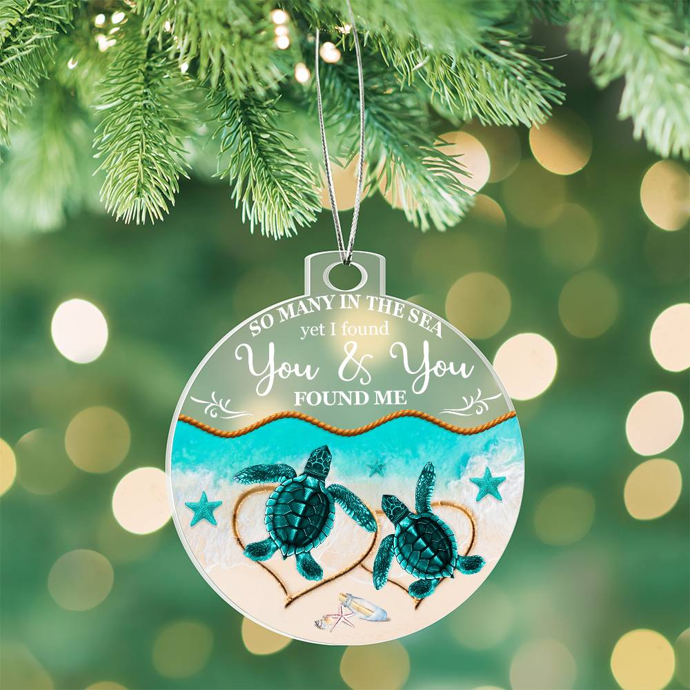 Emotional - Holiday Ornament - So Many In The Sea - Personalized Acrylic Ornament - The Shoppers Outlet