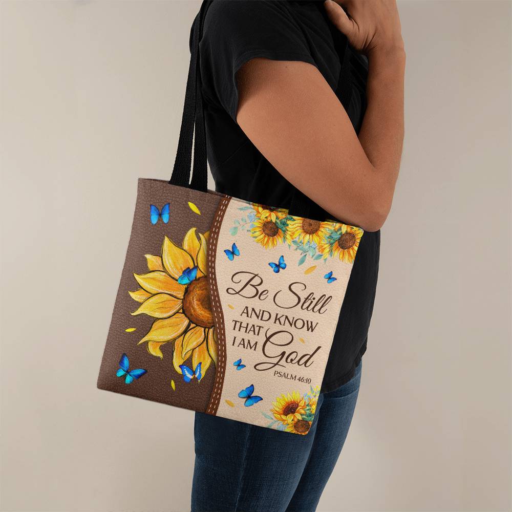 Faith - Be Still And Know That I Am God - Psalm 46:10 - Classic Tote Bags - The Shoppers Outlet