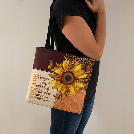 Inspirational - You Are Unique God Created Valuable Precious In His Sight - Classic Tote Bags - The Shoppers Outlet