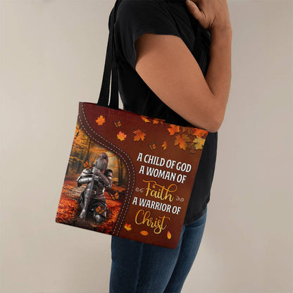 Inspirational - A Child Of God A Woman Of Faith A Warrior Of Christ - Classic Tote Bag - The Shoppers Outlet