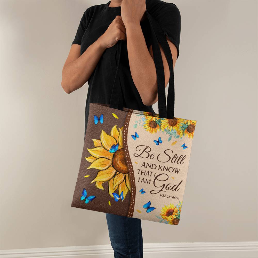 Faith - Be Still And Know That I Am God - Psalm 46:10 - Classic Tote Bags - The Shoppers Outlet