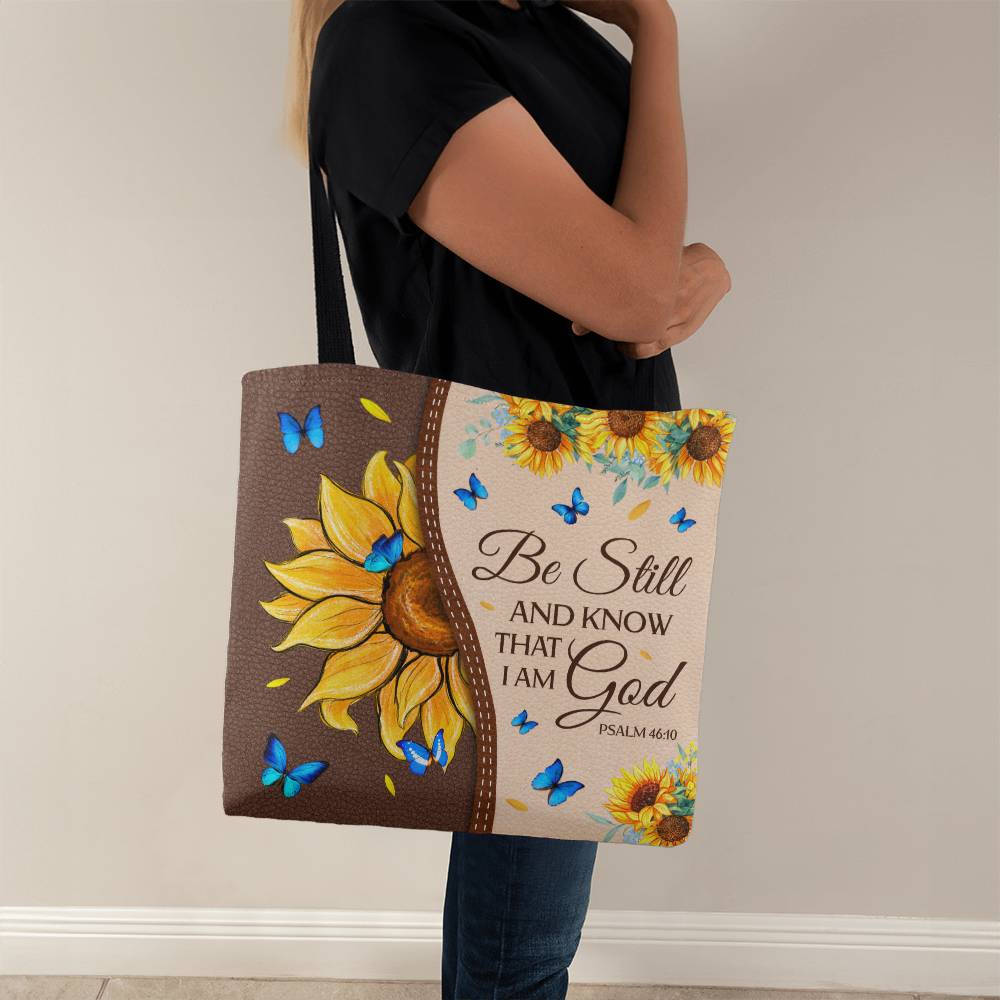 Faith - Be Still And Know That I Am God - Psalm 46:10 - Classic Tote Bags - The Shoppers Outlet