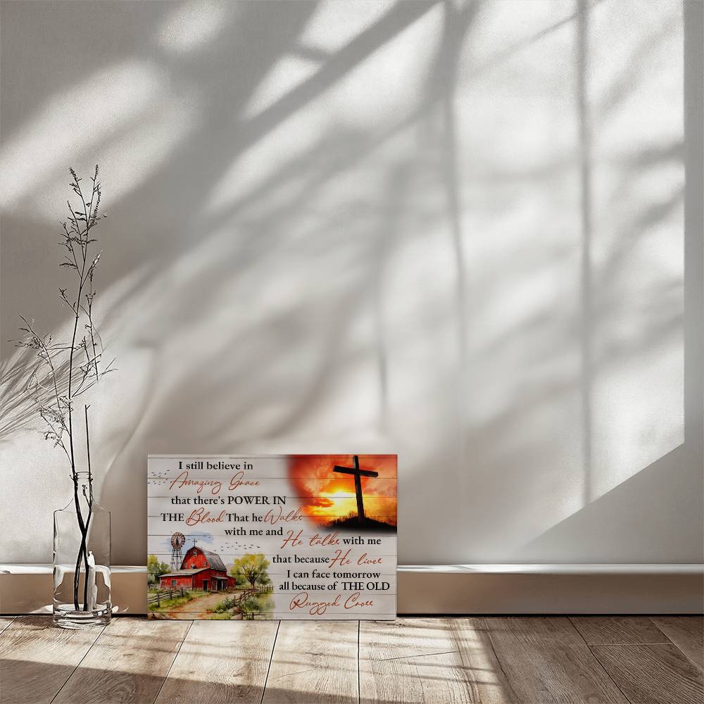 Faith - I Still Believe In  Amazing Grace - Gallery Wrapped Canvas Prints - The Shoppers Outlet