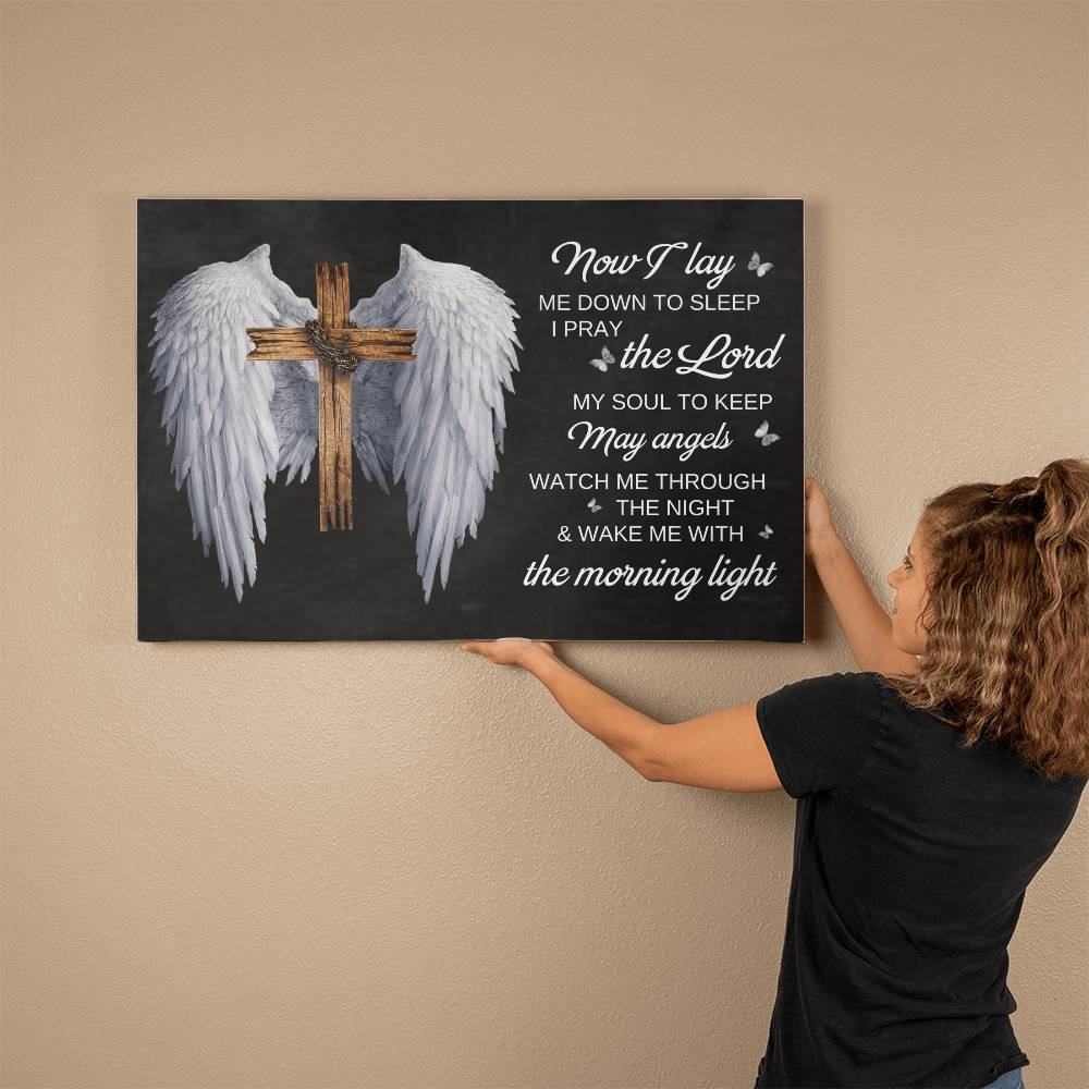 Faith - Now I Lay Me Down To Sleep I Pray The Lord My Soul To Keep - Gallery Wrapped Canvas Prints - The Shoppers Outlet