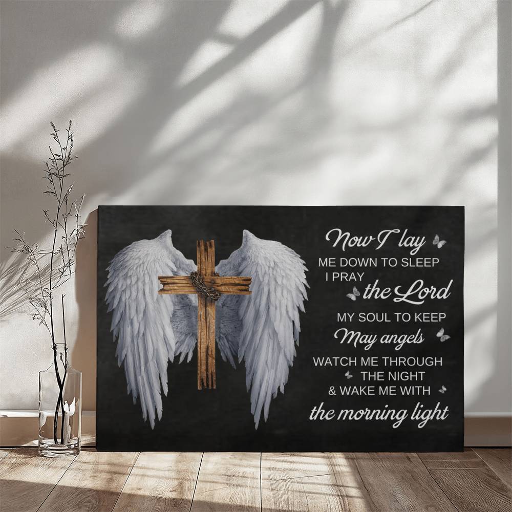 Faith - Now I Lay Me Down To Sleep I Pray The Lord My Soul To Keep - Gallery Wrapped Canvas Prints - The Shoppers Outlet