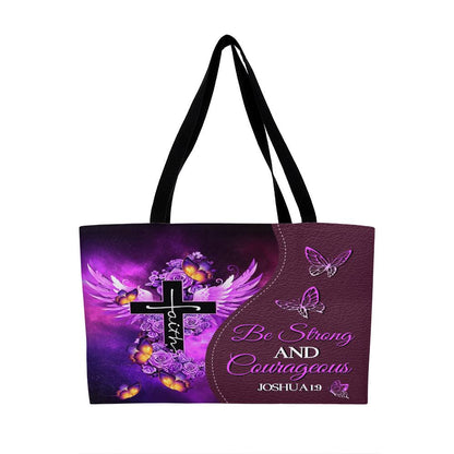 Faith - Be Strong And Courageous - Joshua :9 - Weekender Tote Bag - The Shoppers Outlet