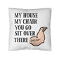 Dad's Rule - Classic Pillow Cover with Insert - The Shoppers Outlet