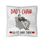 Dad's Chair - Classic Pillow Cover with Insert - The Shoppers Outlet