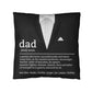 Dad - The Noun - Classic Pillow Cover with Insert - The Shoppers Outlet