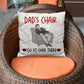 Dad's Chair - Classic Pillow Cover with Insert - The Shoppers Outlet