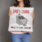 Dad's Chair - Classic Pillow Cover with Insert - The Shoppers Outlet