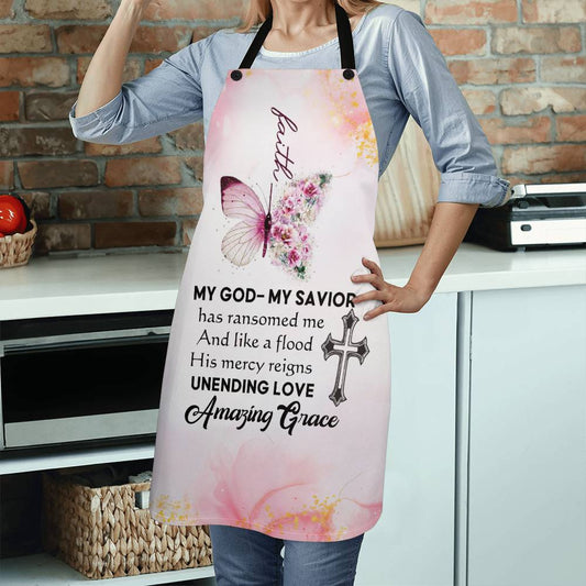 Faith - My God My Savior - Premium Apron - The Shoppers Outlet