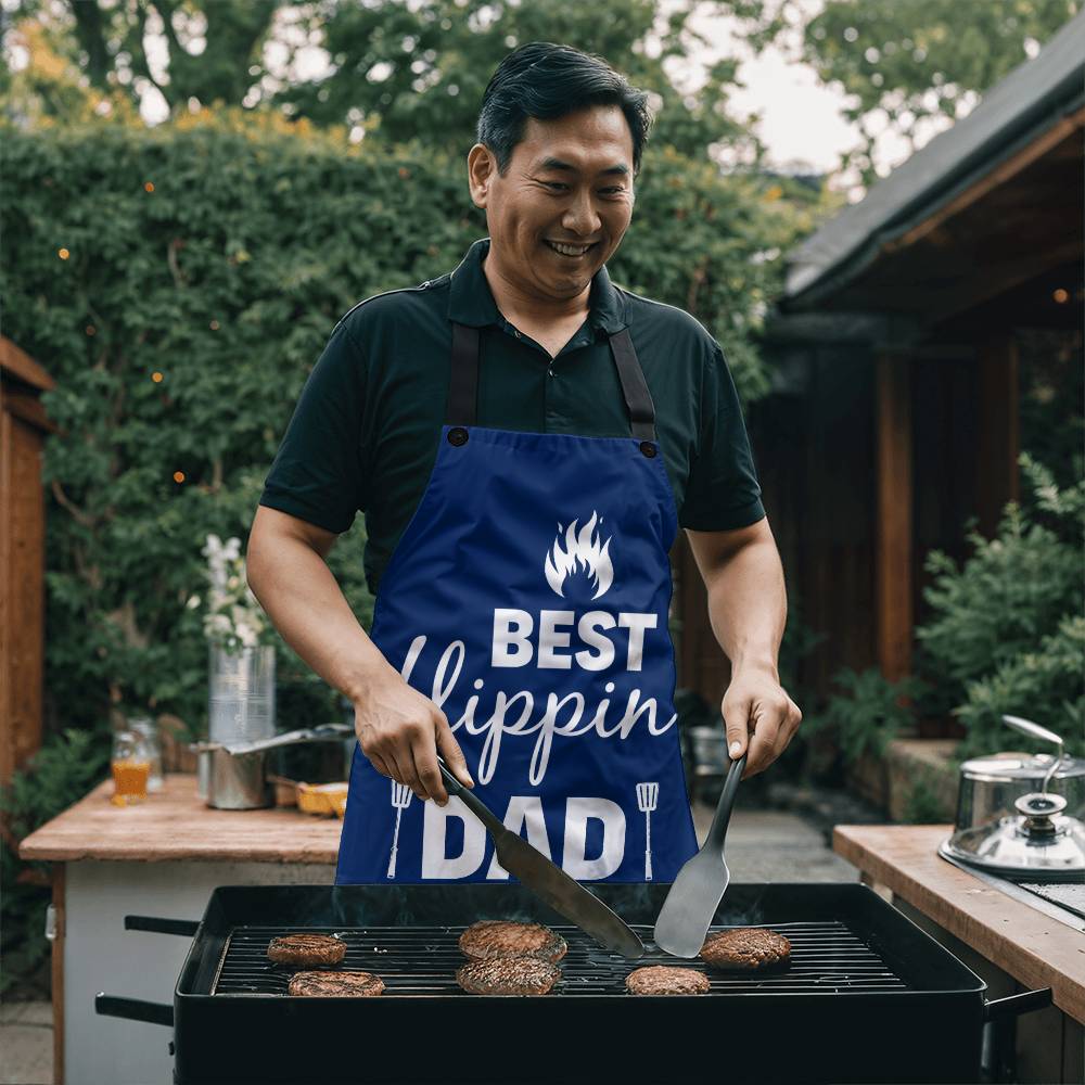 Best Flippin Dad - Premium Apron - The Shoppers Outlet