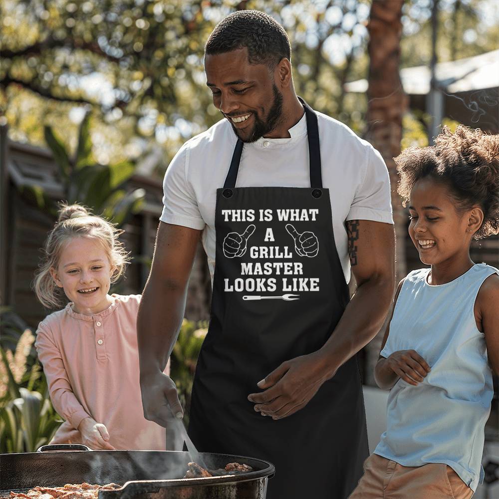 This Is What A Grill Master Looks Like - Premium Apron - The Shoppers Outlet