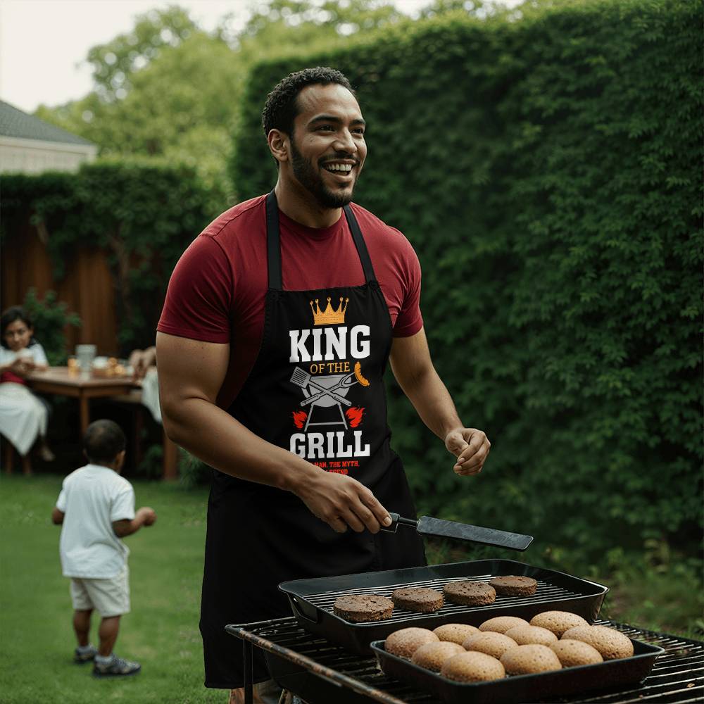 KING OF THE GRILL - PREMIUM APRON - The Shoppers Outlet