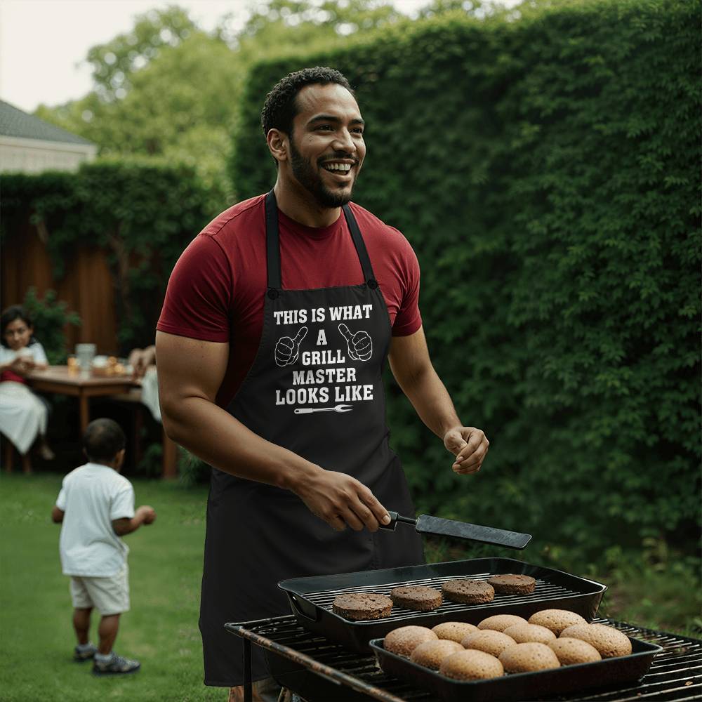 This Is What A Grill Master Looks Like - Premium Apron - The Shoppers Outlet