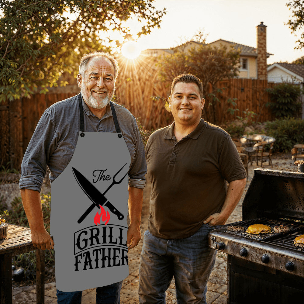 The Grill Father - Premium Apron - The Shoppers Outlet