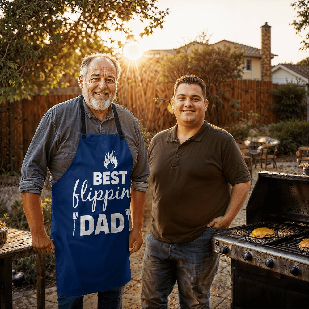 Best Flippin Dad - Premium Apron - The Shoppers Outlet