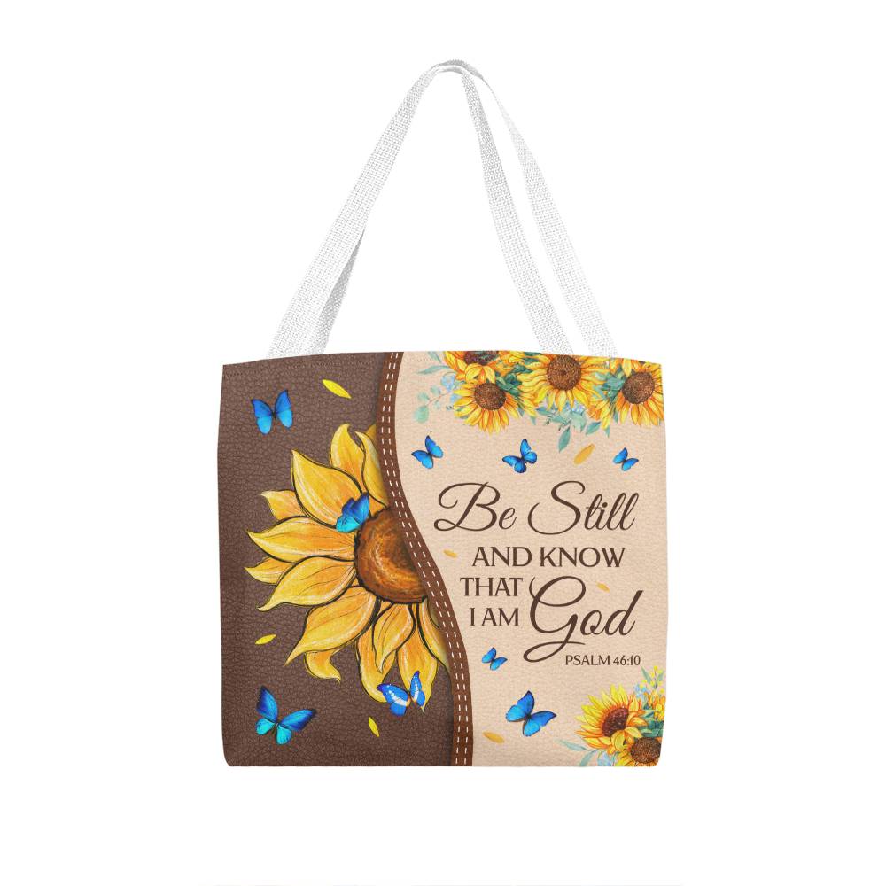 Faith - Be Still And Know That I Am God - Psalm 46:10 - Classic Tote Bags - The Shoppers Outlet