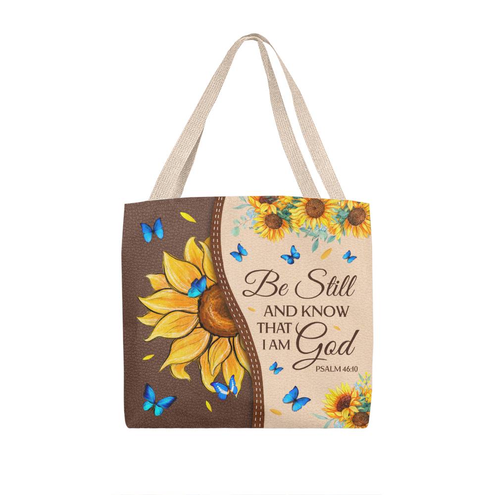 Faith - Be Still And Know That I Am God - Psalm 46:10 - Classic Tote Bags - The Shoppers Outlet