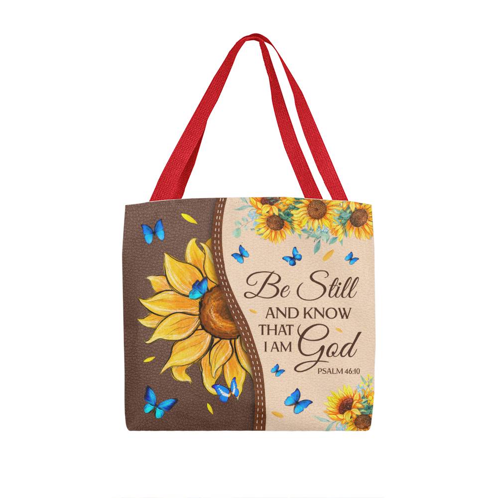 Faith - Be Still And Know That I Am God - Psalm 46:10 - Classic Tote Bags - The Shoppers Outlet