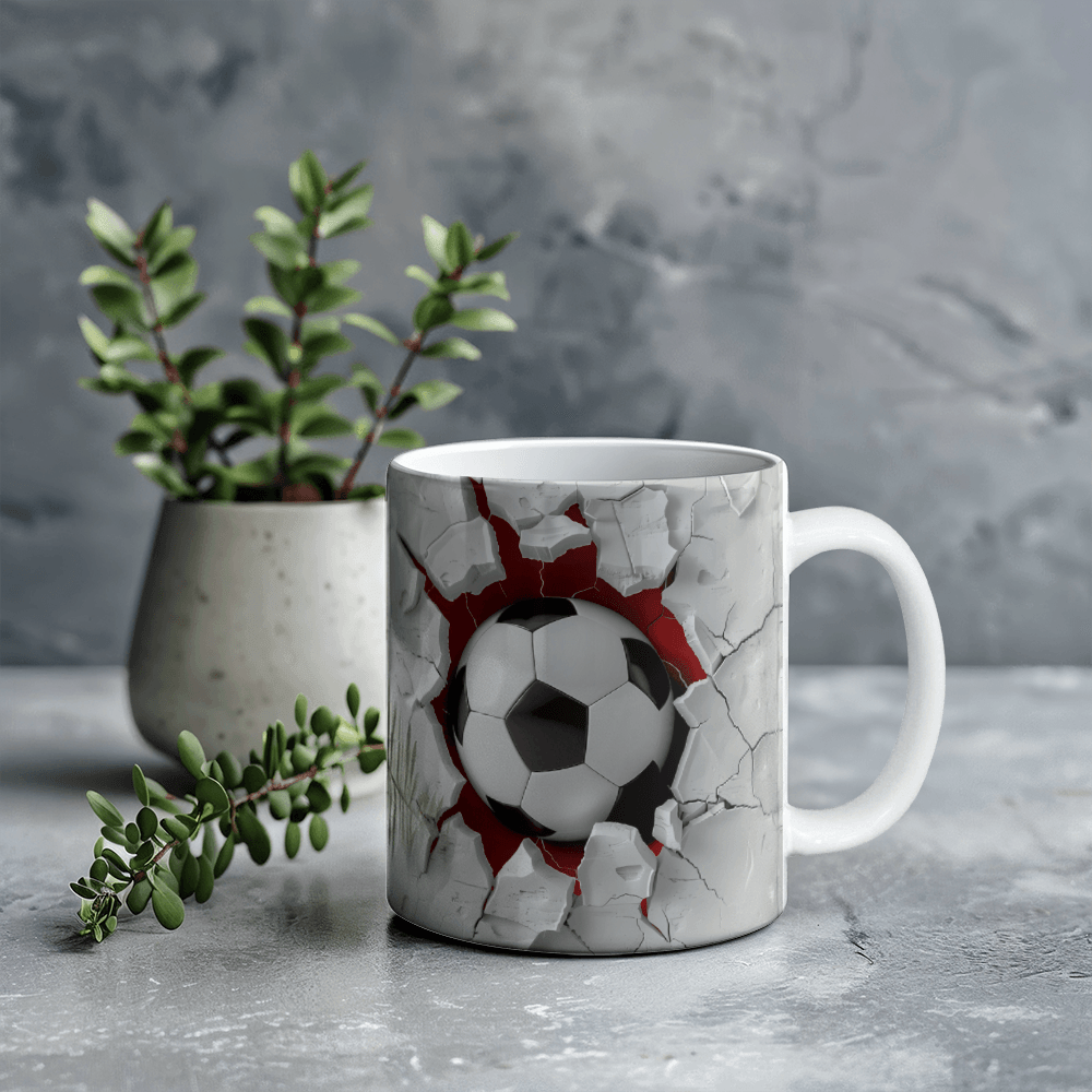 Soccer Ball Design - Ceramic Mug - The Shoppers Outlet