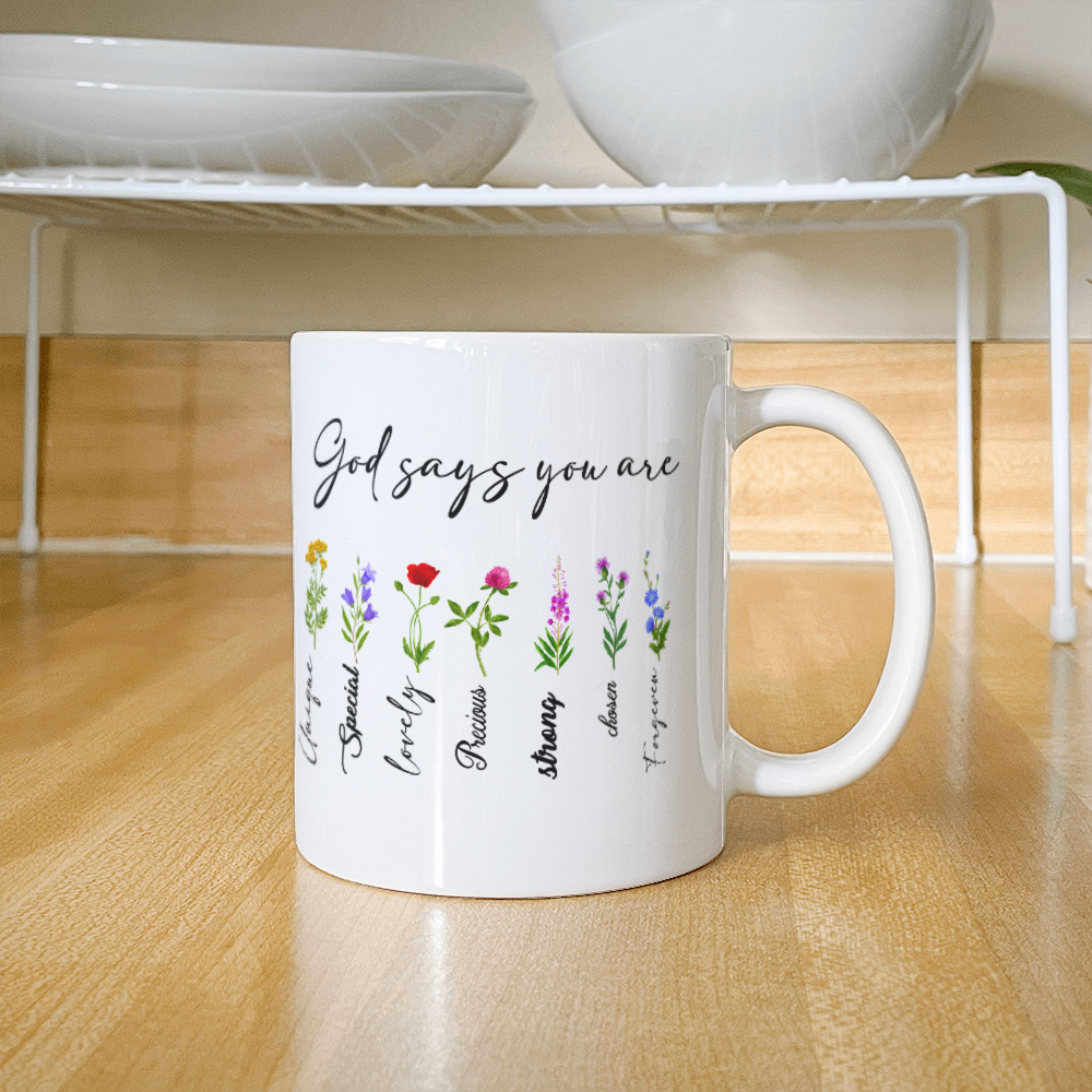 Inspirational - God Says You Are - Ceramic Mug - The Shoppers Outlet