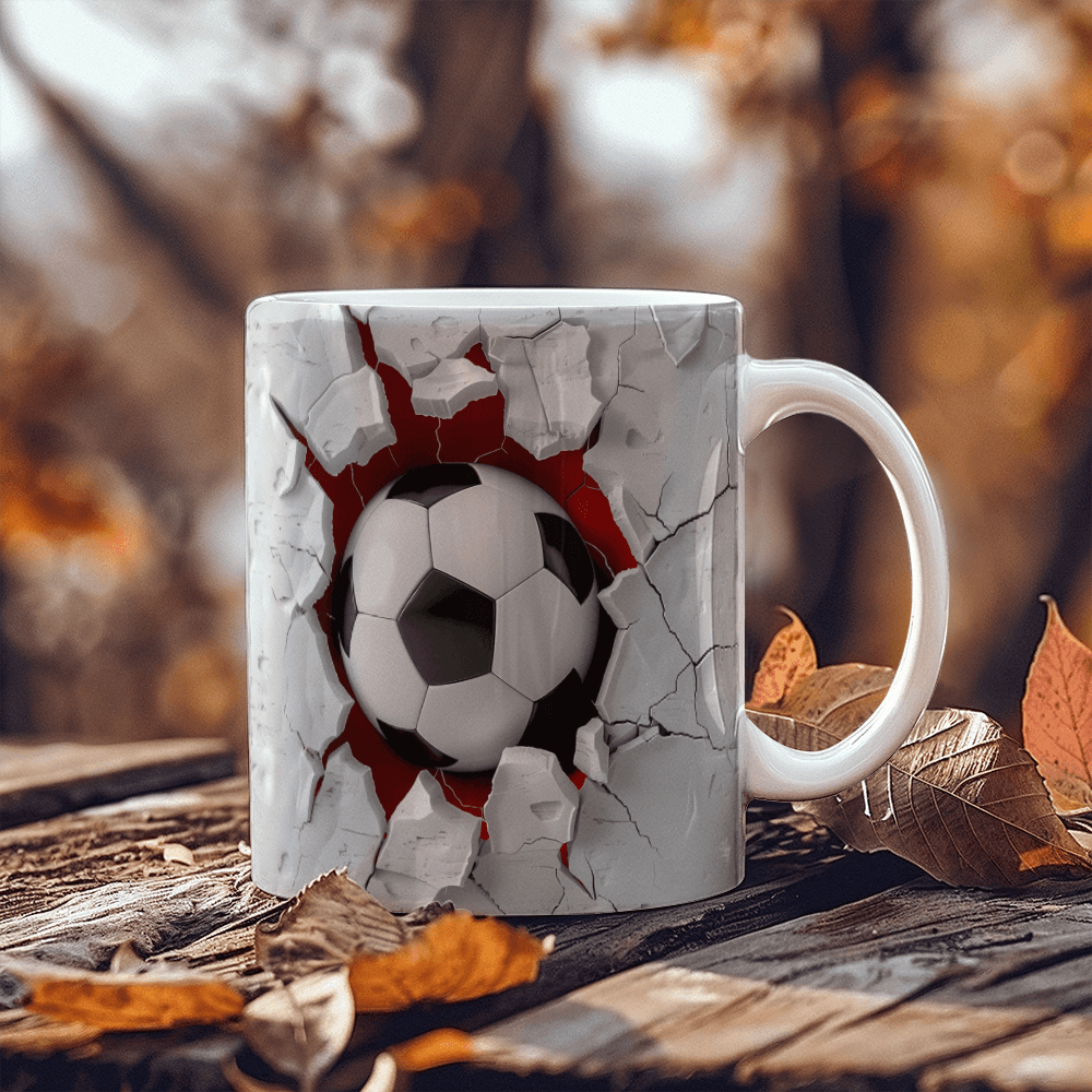 Soccer Ball Design - Ceramic Mug - The Shoppers Outlet