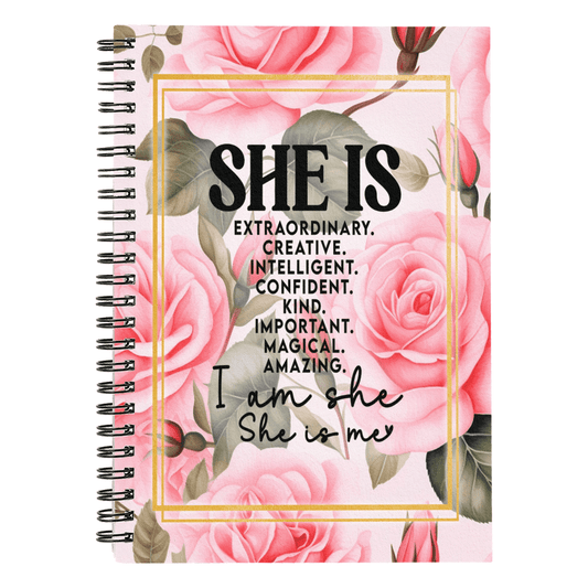 Inspirational - I Am She She Is Me - Spiral Notebook - The Shoppers Outlet