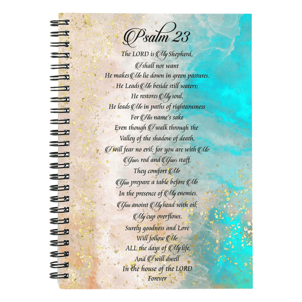 Faith - Psalm 23 - Spiral Notebook - The Shoppers Outlet