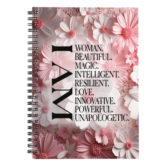 Inspirational - I Am - Spiral Notebook - The Shoppers Outlet