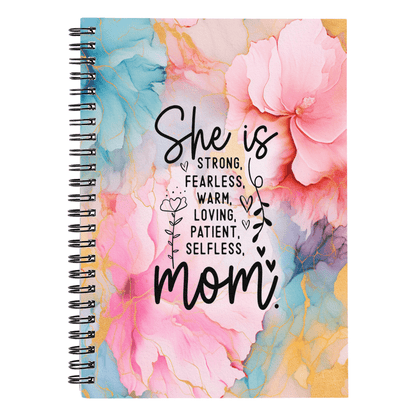 Inspirational - She Is Mom - Spiral Notebook - The Shoppers Outlet