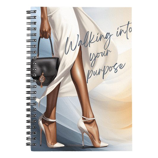 Inspirational - Walking Into Your Purpose - Spiral Notebook - The Shoppers Outlet