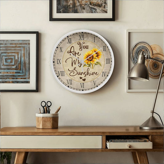 You Are My Sunshine - Wood Frame Wall Clock - The Shoppers Outlet