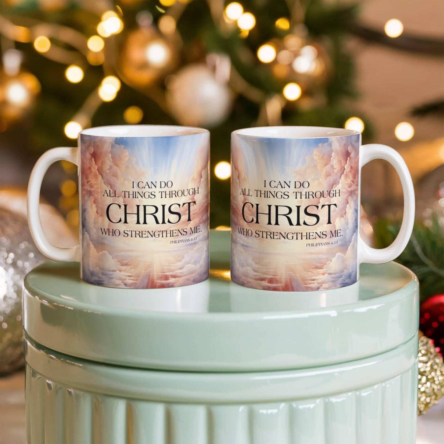 "Faith - I Can Do All Things Through Christ Ceramic Mug - The Shoppers Outlet