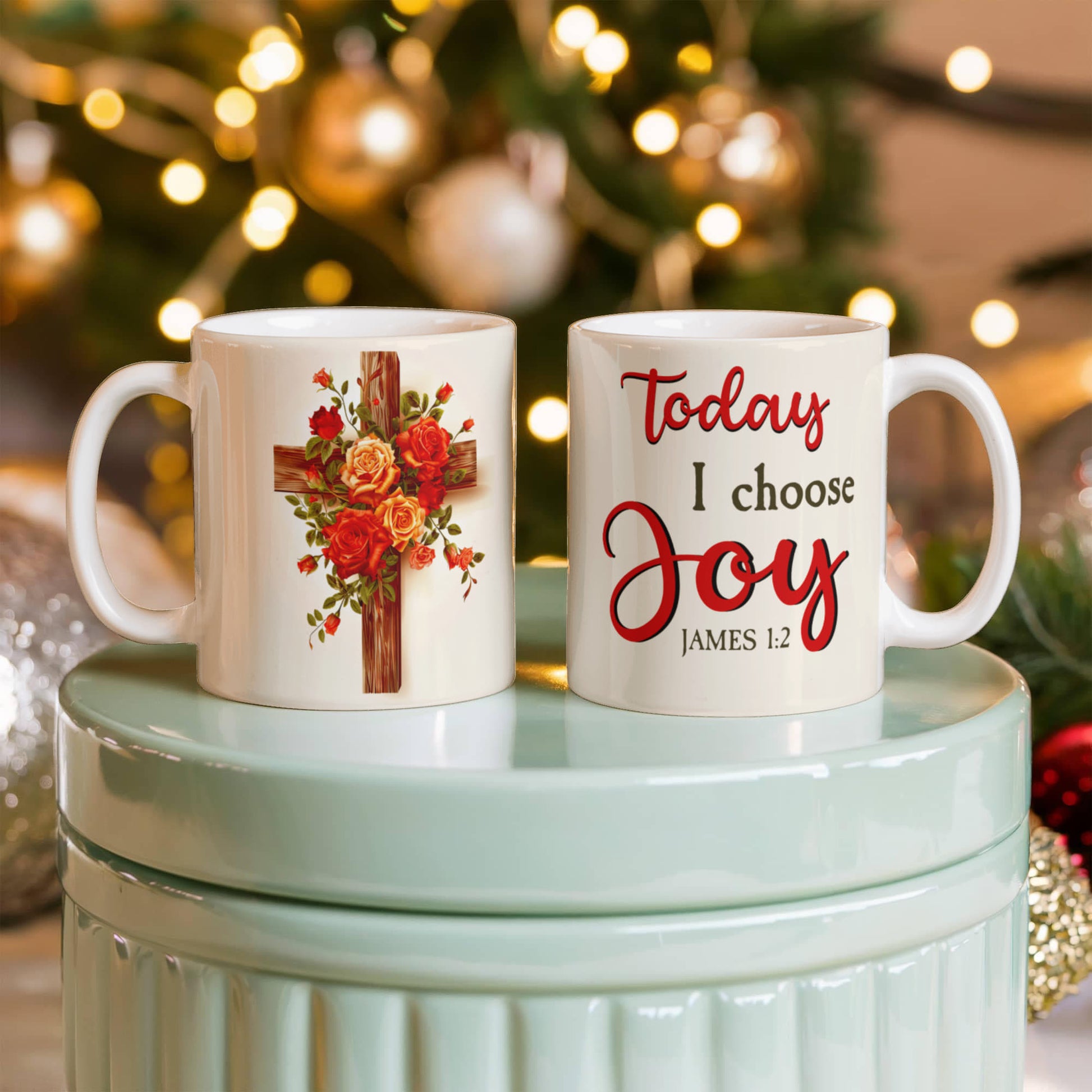 Faith - Today I Choose Joy - James 1:2 - Ceramic Mug - The Shoppers Outlet