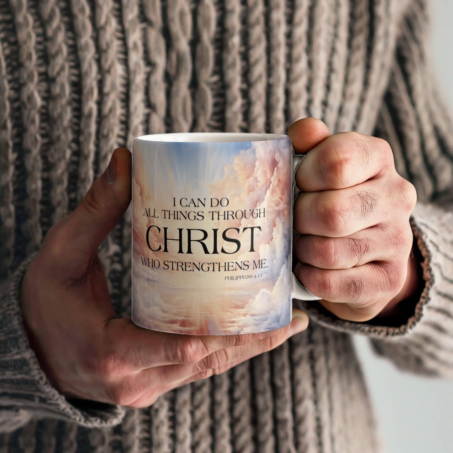 "Faith - I Can Do All Things Through Christ Ceramic Mug - The Shoppers Outlet